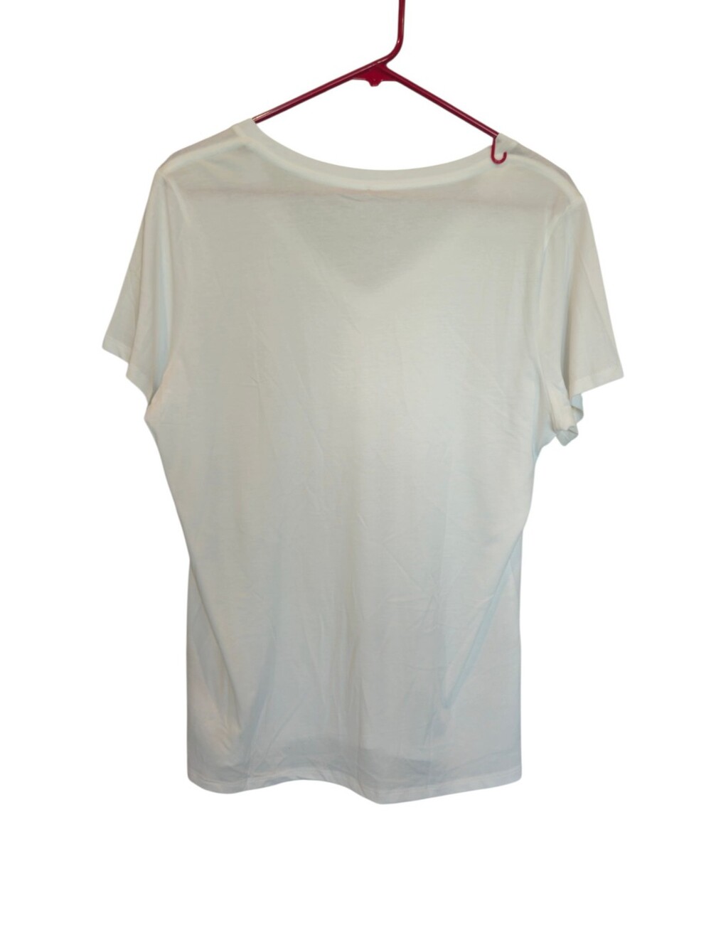NWT Quince Cotton Modal V-Neck Tee White Size Large - Picture 7 of 9
